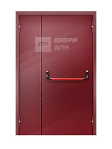 Глухая ДПМ-02 EI-15 противопожарная дверь полуторная с антипаникой